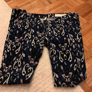 Printed corduroys with skinny leg from rag & bone